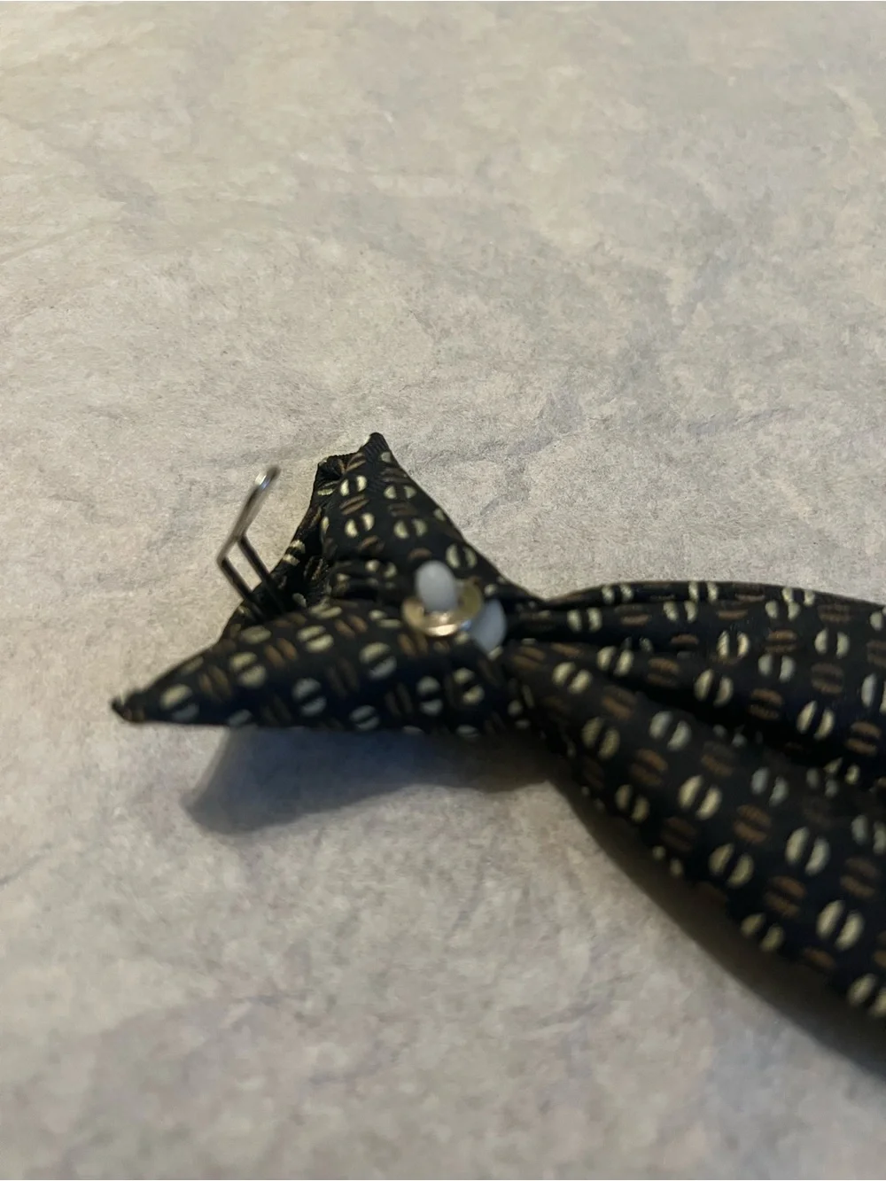 Boys Black Geometric Pattern Tie
